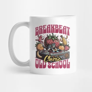 BREAKBEAT  - Cat Dj Fruit Platter (Strawberry) Mug
